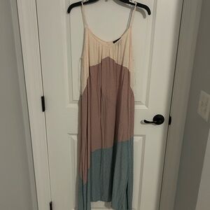Colorblock Maxi Dress